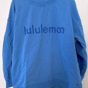 lululemon Women’s  Vibrant Blue Crewneck Sweater size xl or xxl lightly worn